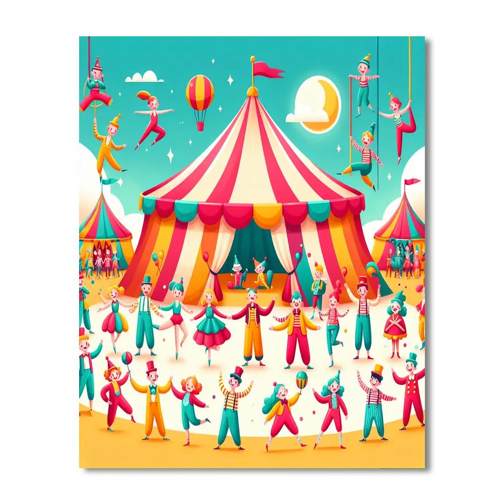 Circus Of Curiosities Paint By Color