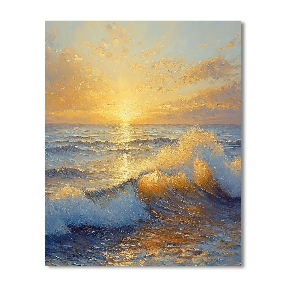 Edgar Degas Inspired Ocean's Gentle Rhythms  Paint By Numbers