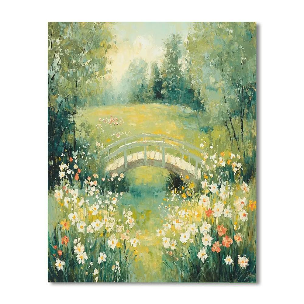 Monet Inspired Breezy Meadow  Painting By Numbers Kit