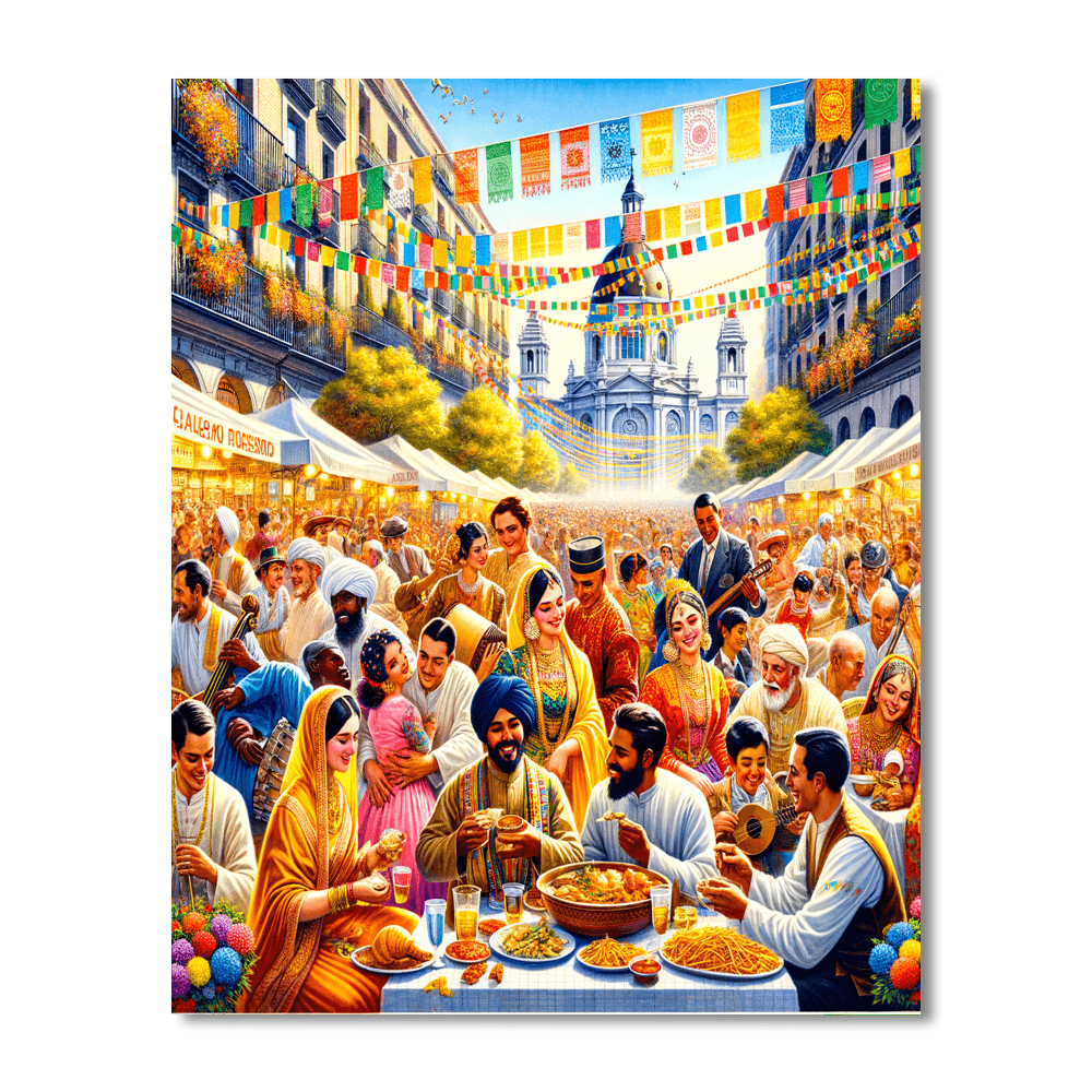 Fiesta De San Isidro - Madrid, Spain Paint By Number
