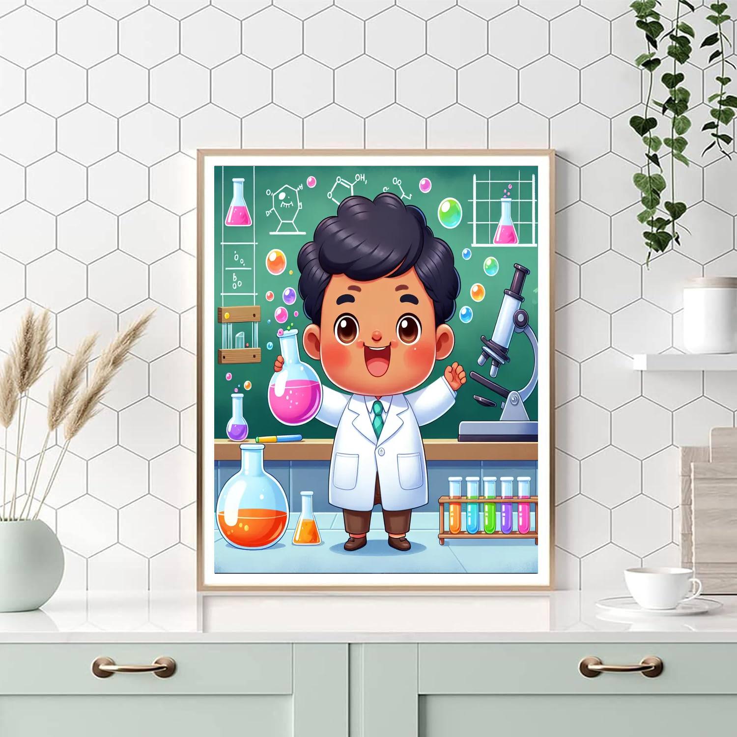Curious Little Scientist Painting By Numbers Kit