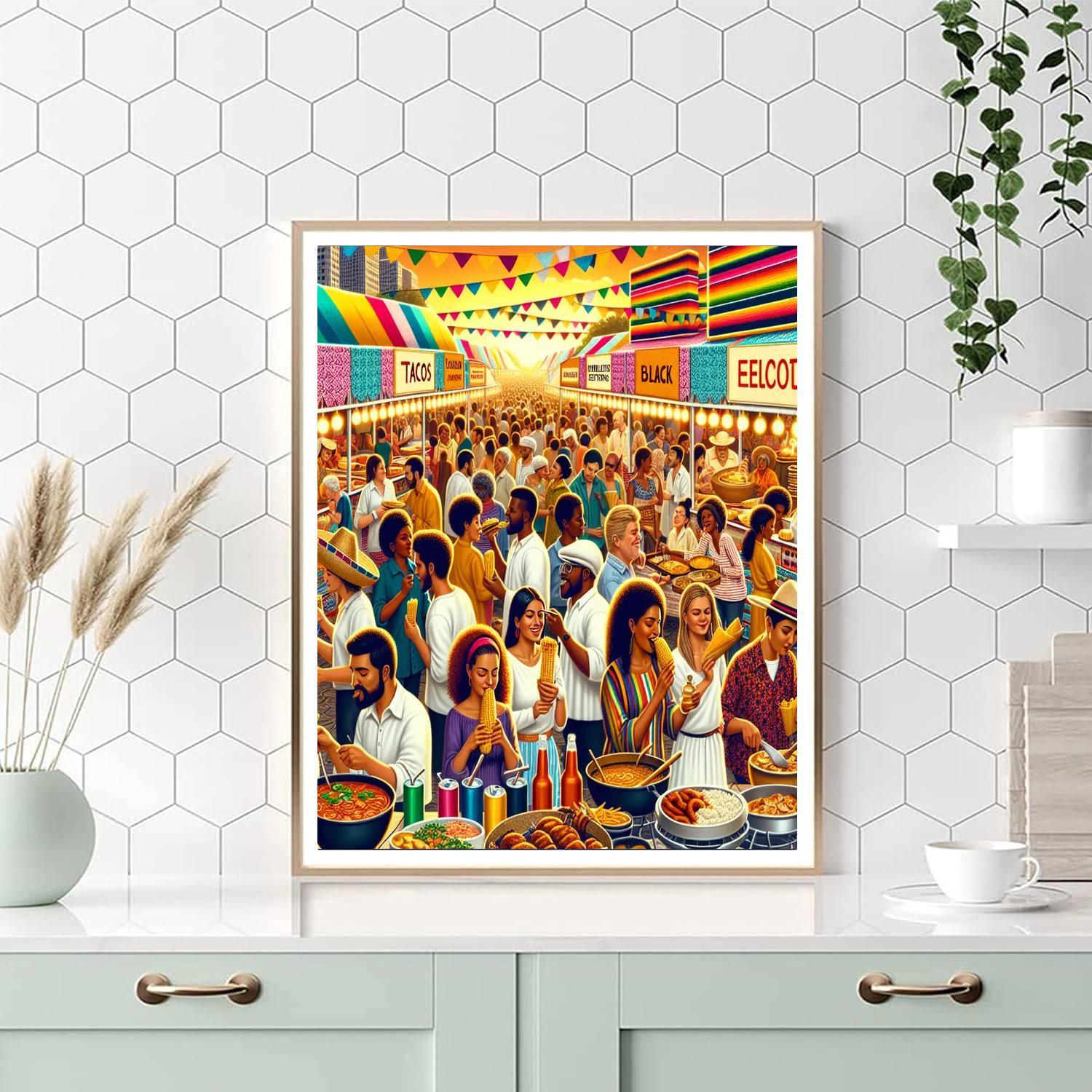 International Festival Of Street Food - Mexico Painting By Numbers Kit