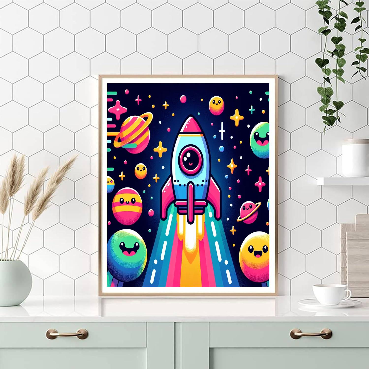 Adventure Through Space Paint By Numbers Art