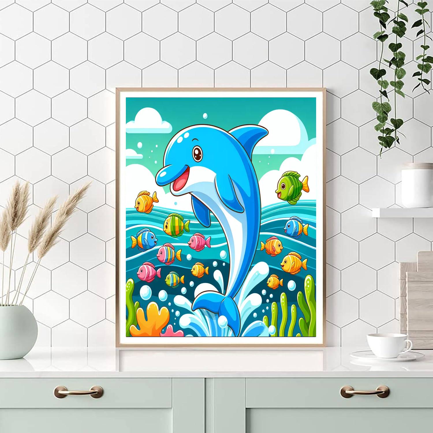 Cute Underwater World Paint By Numbers