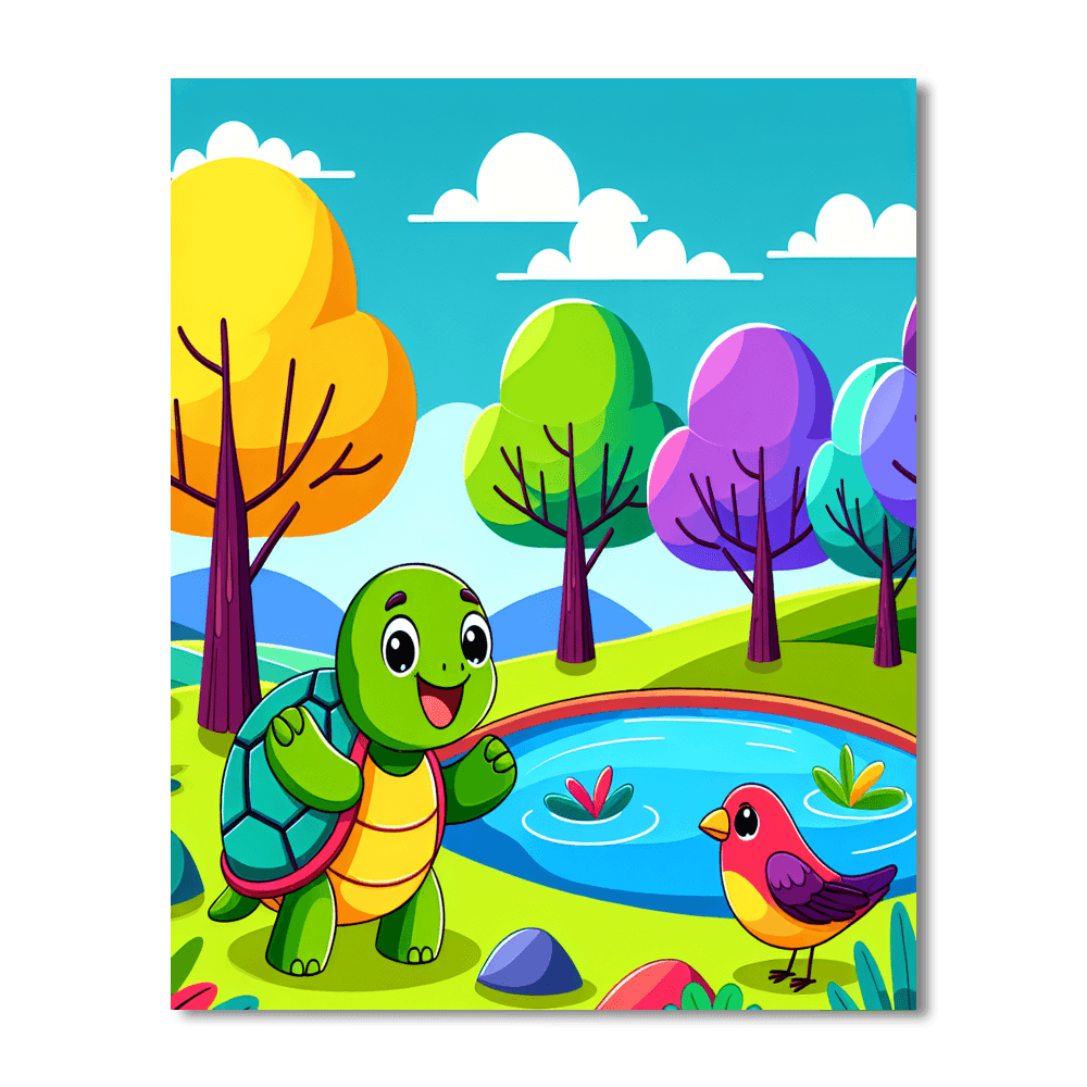 Eco-friendly Animal Habitat DIY Paint By Numbers