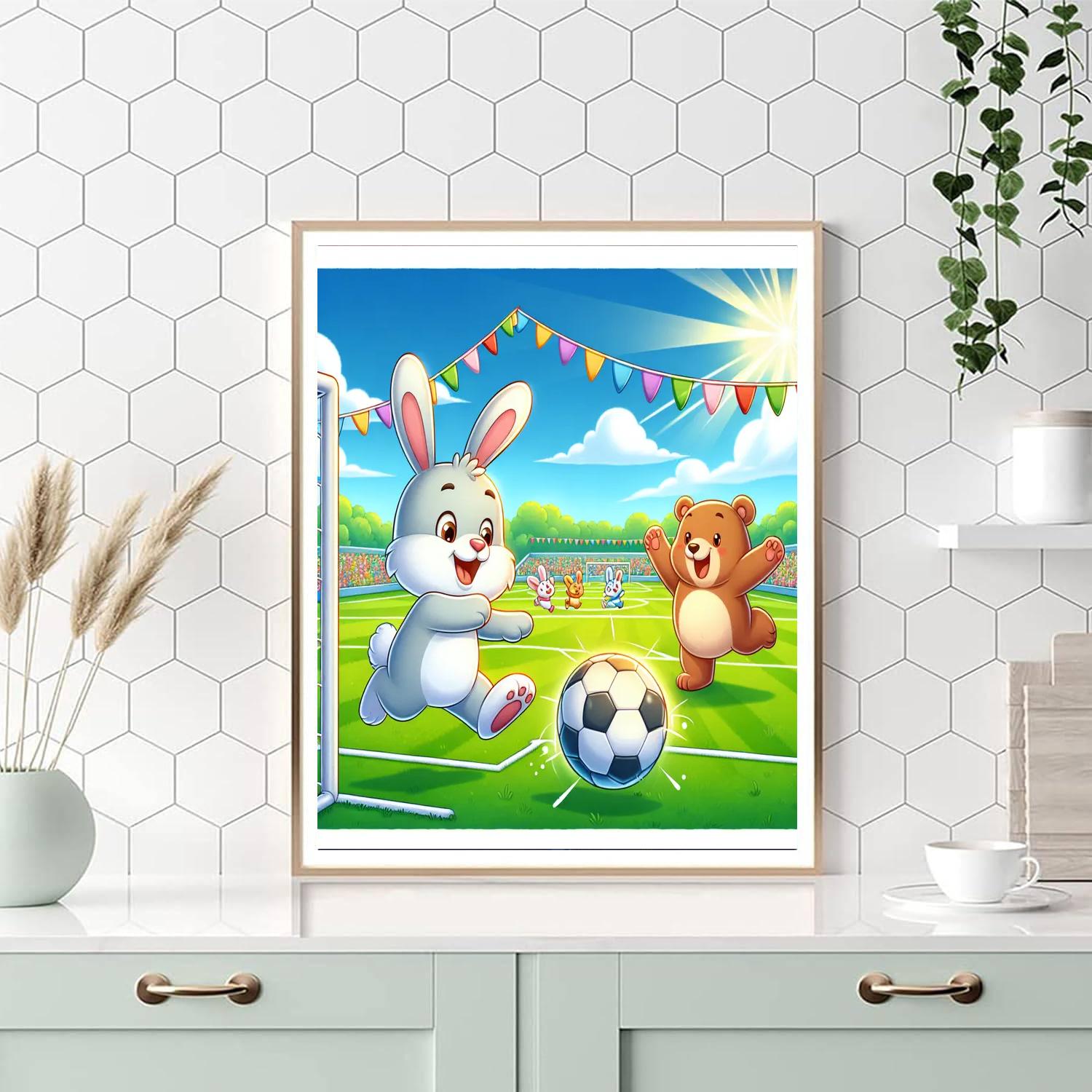 Animal Sports Challenge Numbered Painting Kits