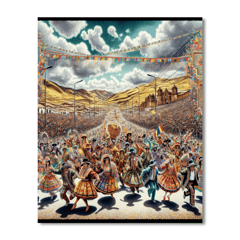 Fiesta De La Candelaria - Peru Numbered Painting Kits