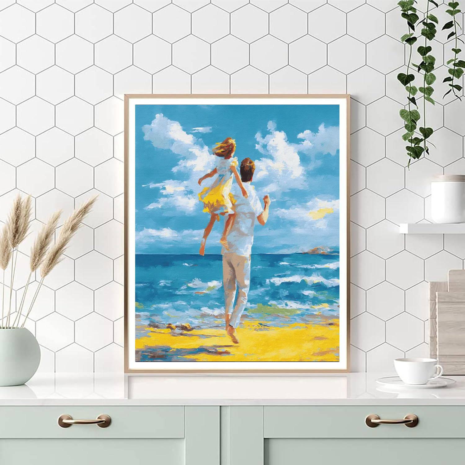 Adventures On The Beach DIY Paint By Numbers