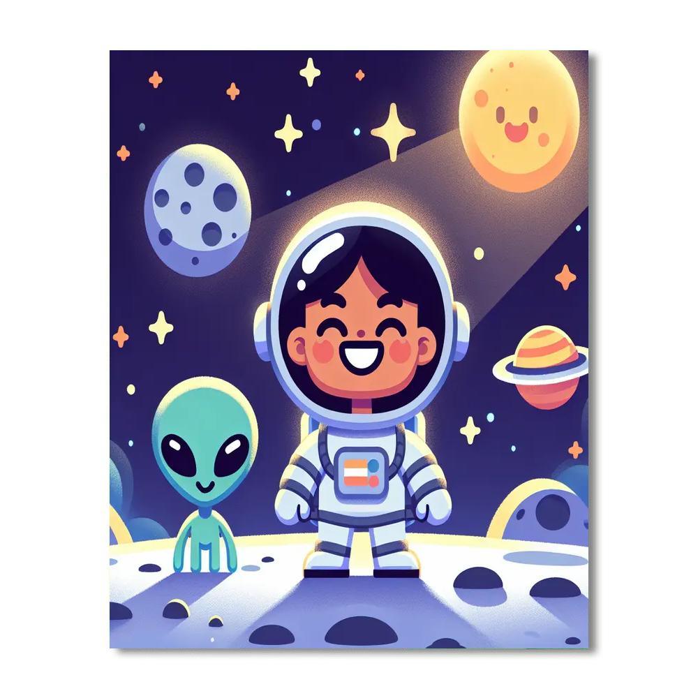 Astronaut Adventure Mission Paint By Color