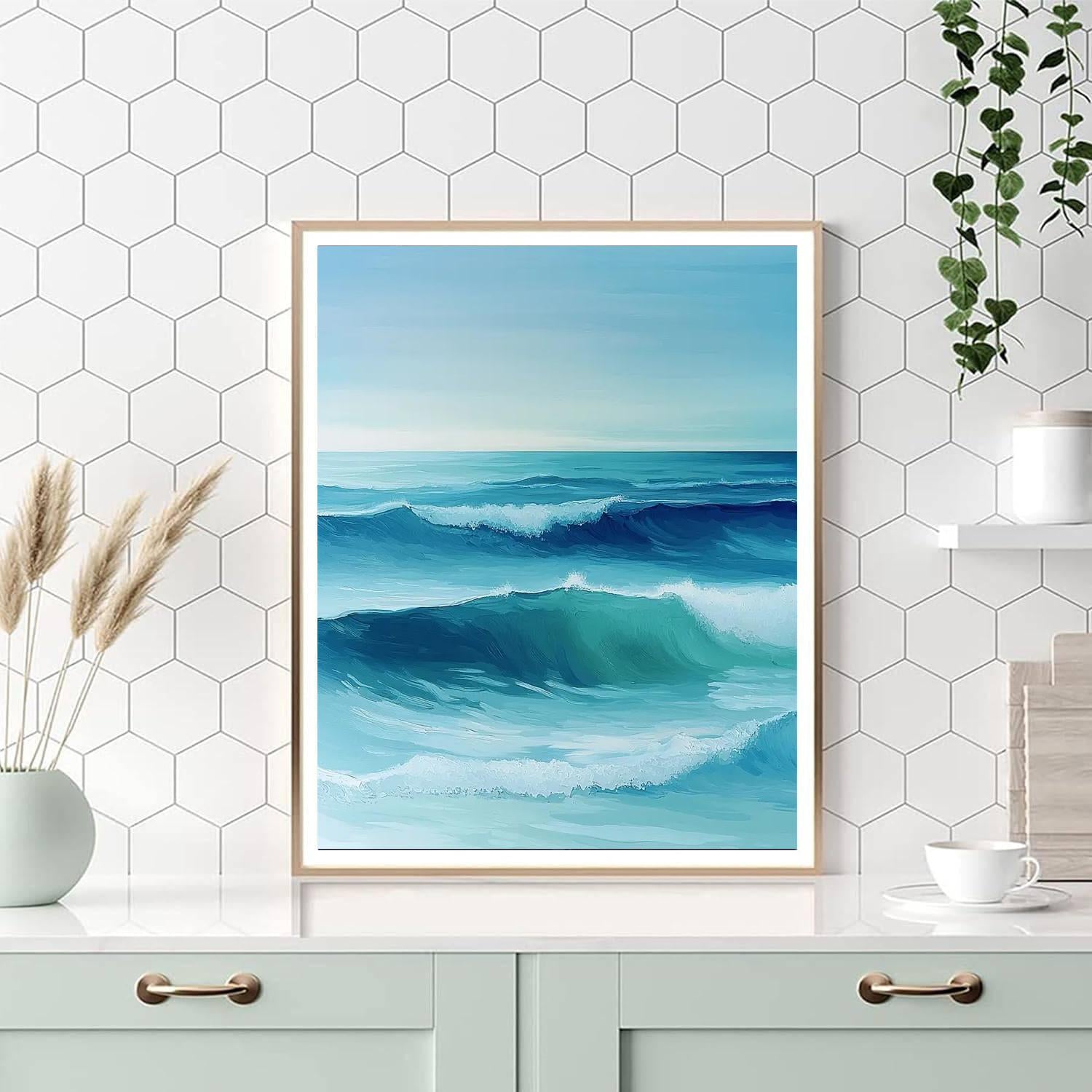 Leonardo Da Vinci Inspired Eternal Wave Harmony  Paint By Numbers