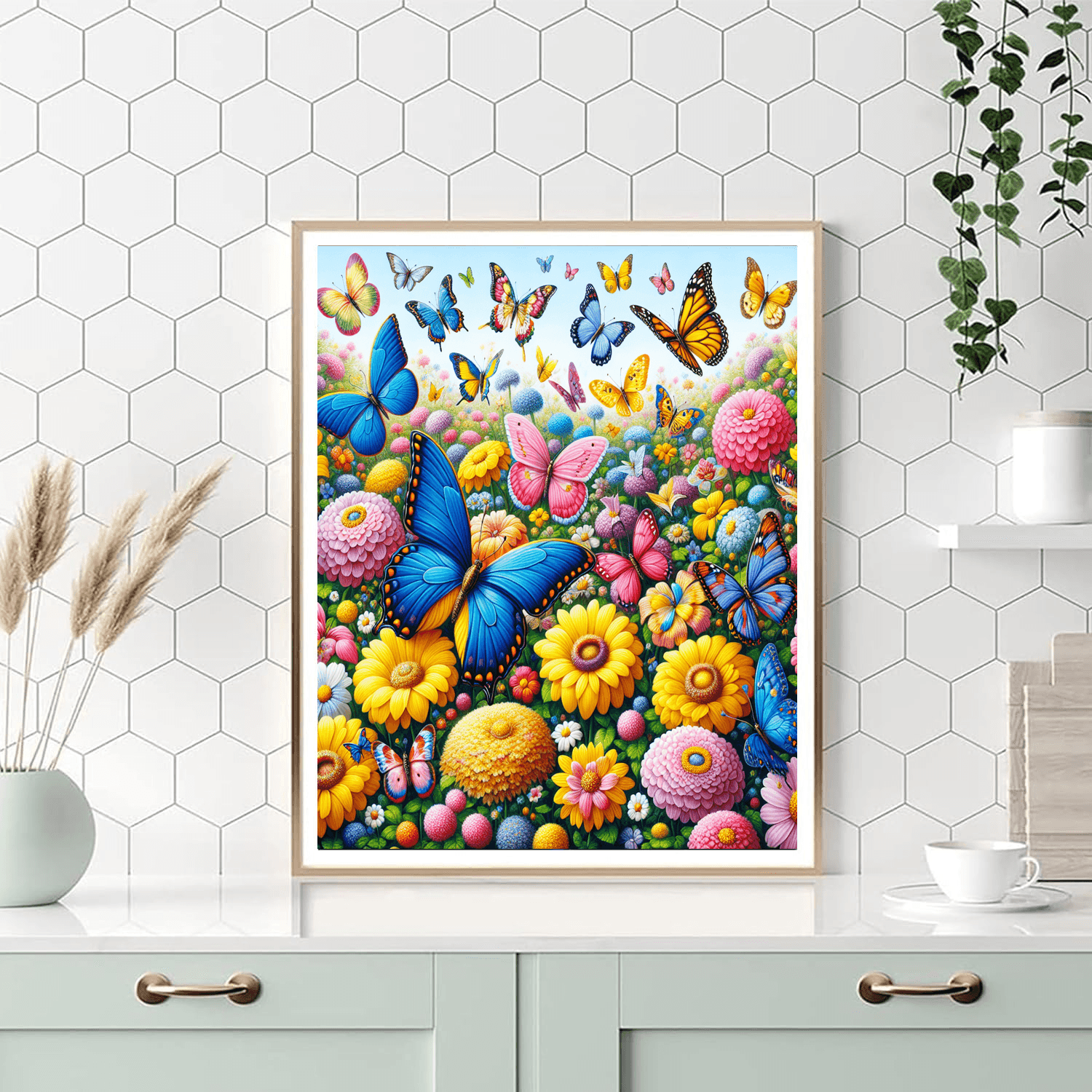 Dancing Butterflies Delight Painting By Numbers Kit
