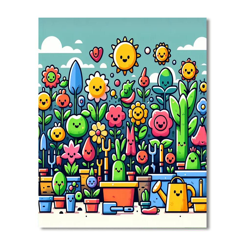 Gardening Adventures Painting Number Kit