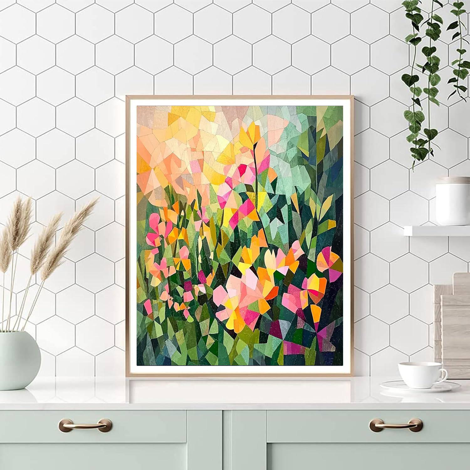 Paul Cézanne Inspired Geometric Garden Symphony  Paint By Numbers Kits