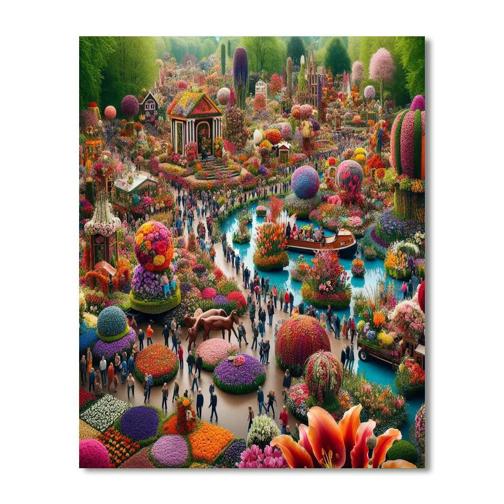 Flower Festival Of Aalsmeer Painting Number Kit