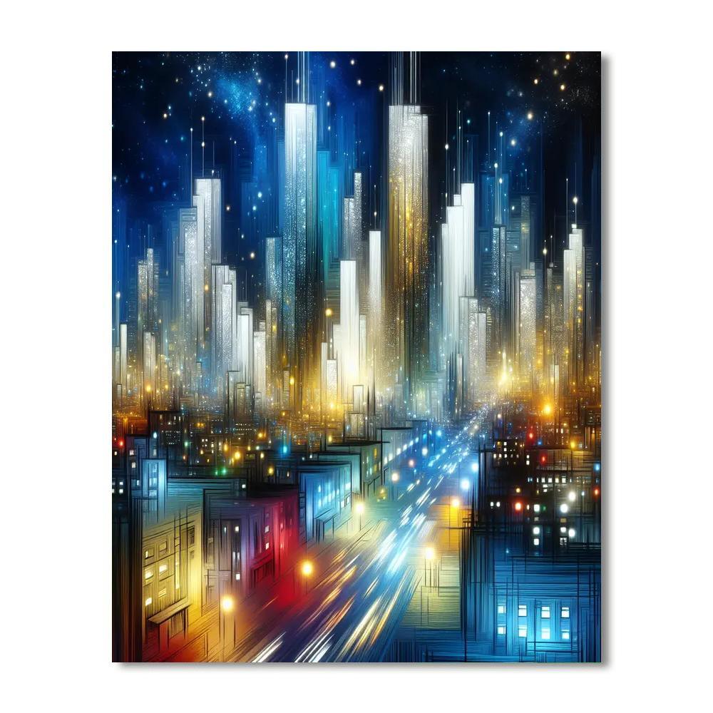 Charming City Nights Paint By Number