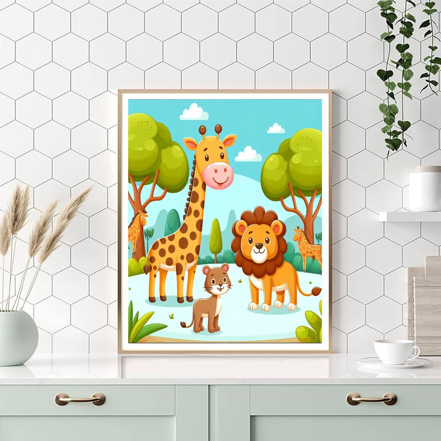 Zoo Animal Kingdom Paint By Numbers Kits