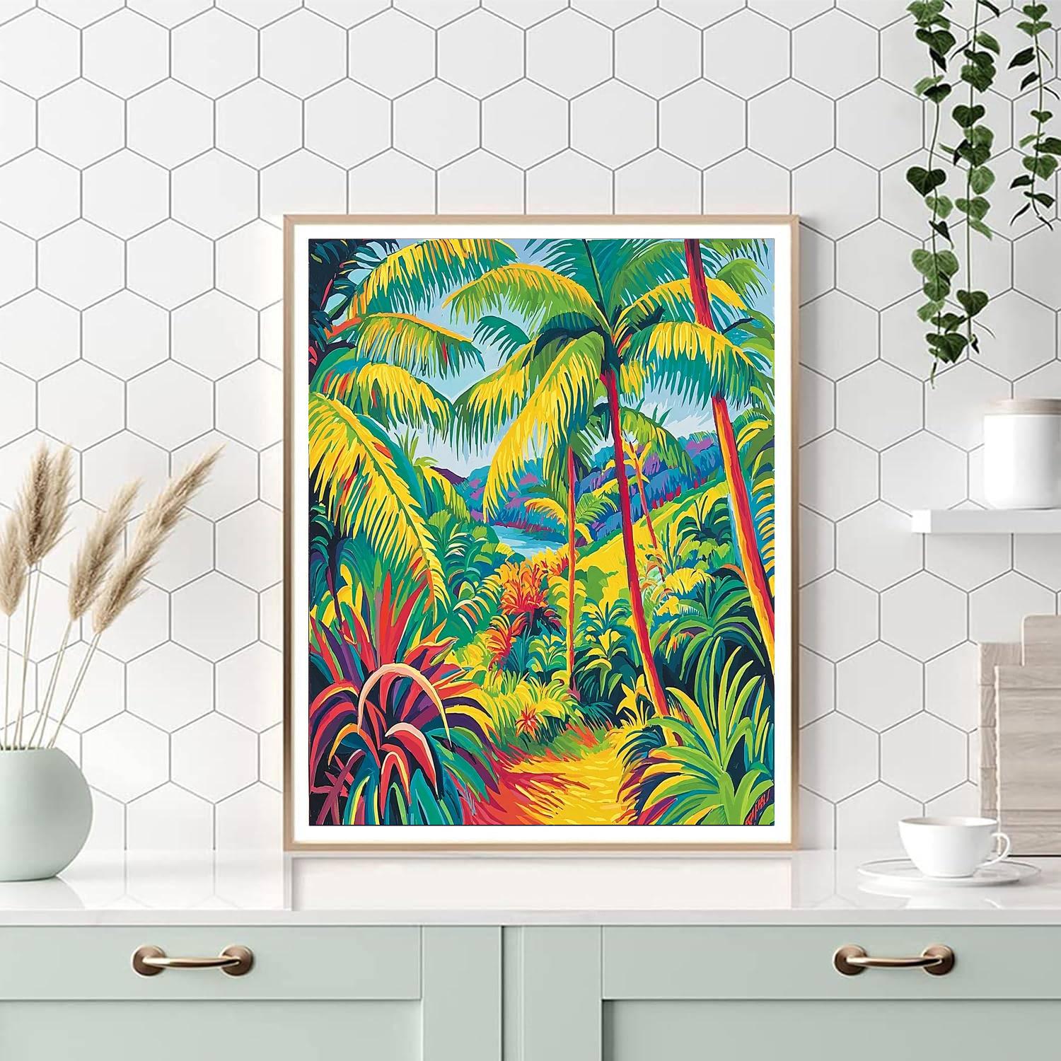 Henri Rousseau Inspired Tropical Symphony  Paint By Numbers Kits