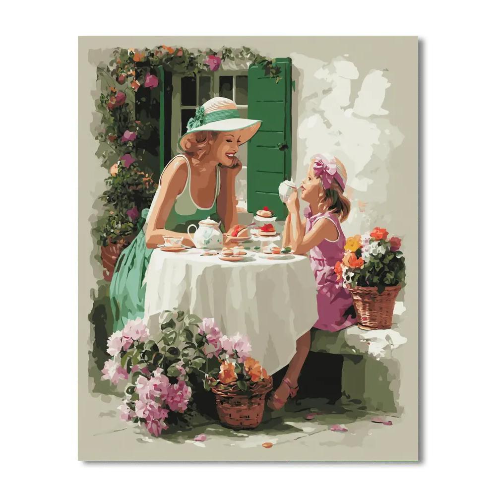 Tea Time With Mom Paint By Numbers Kits