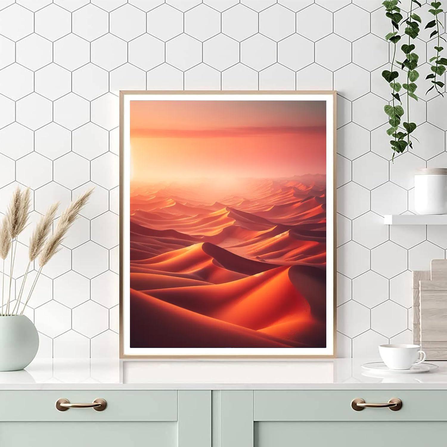 Colorful Desert Sunrise Paint By Number