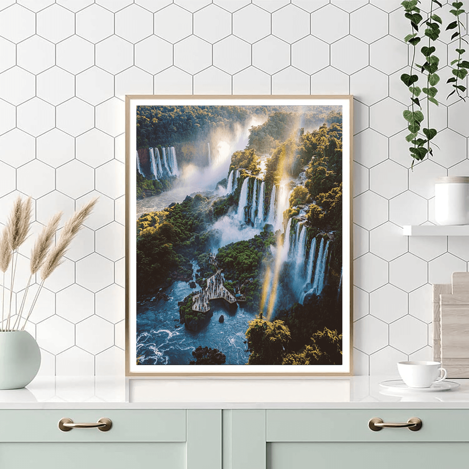 Iguazu Falls - Argentina And Brazil Numbered Painting Kits