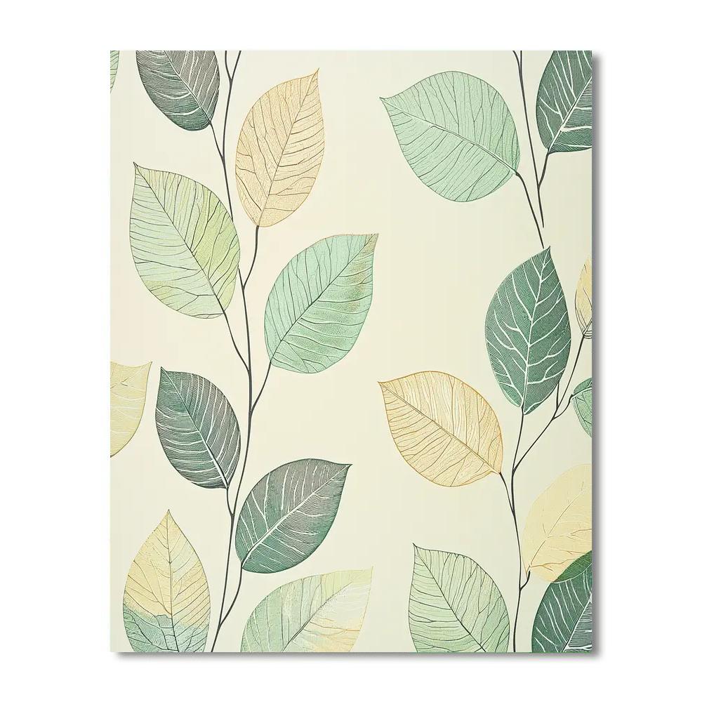 Leonardo Da Vinci Inspired The Whispers Of Leaves  Paint By Numbers Art