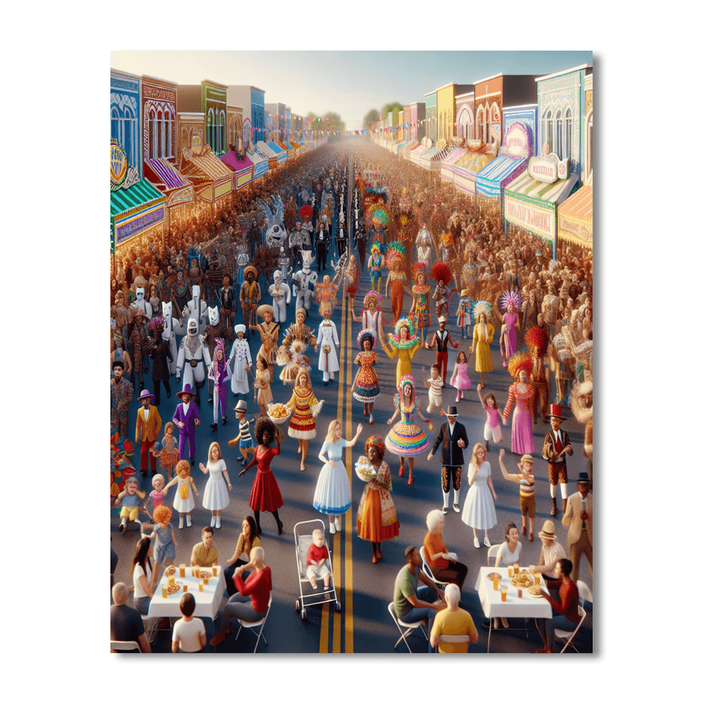 Omagh Carnival - Omagh, Northern Ireland Painting Number Kit