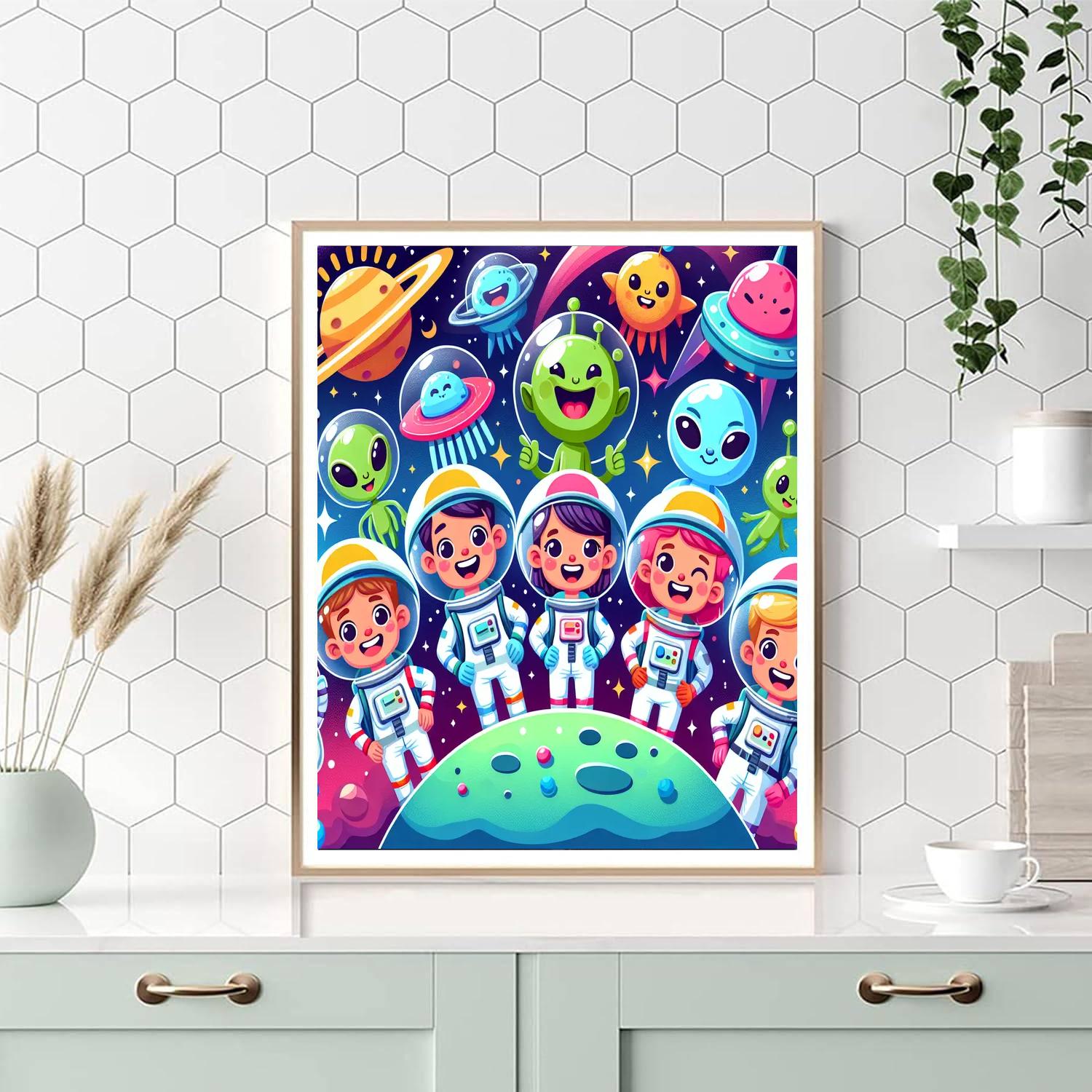 Sassy Space Expedition Painting Number Kit