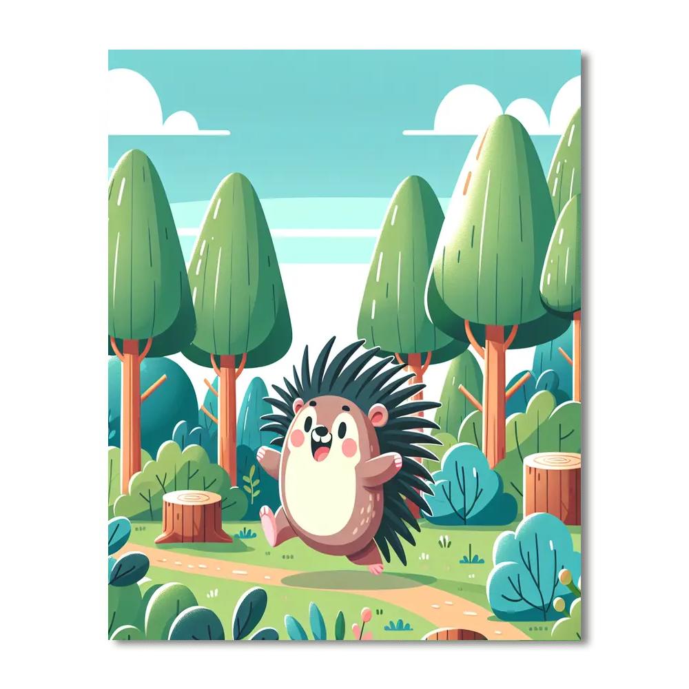 Peppy Porcupines Numbered Painting Kits