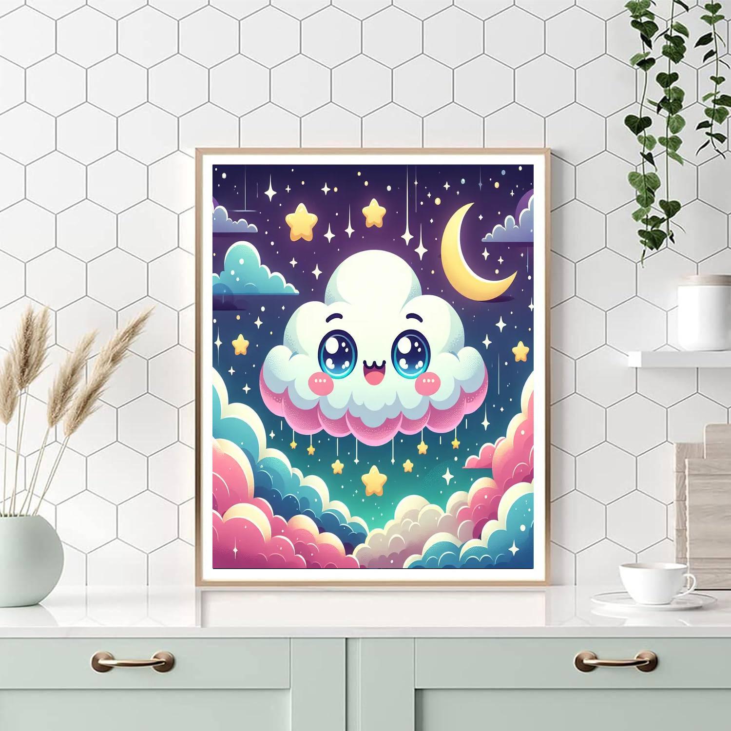 Dreamy Cloud Creatures Paint By Numbers