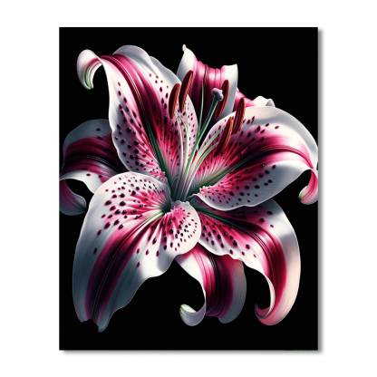 Enchanting Stargazer Lily Numbered Painting Kits