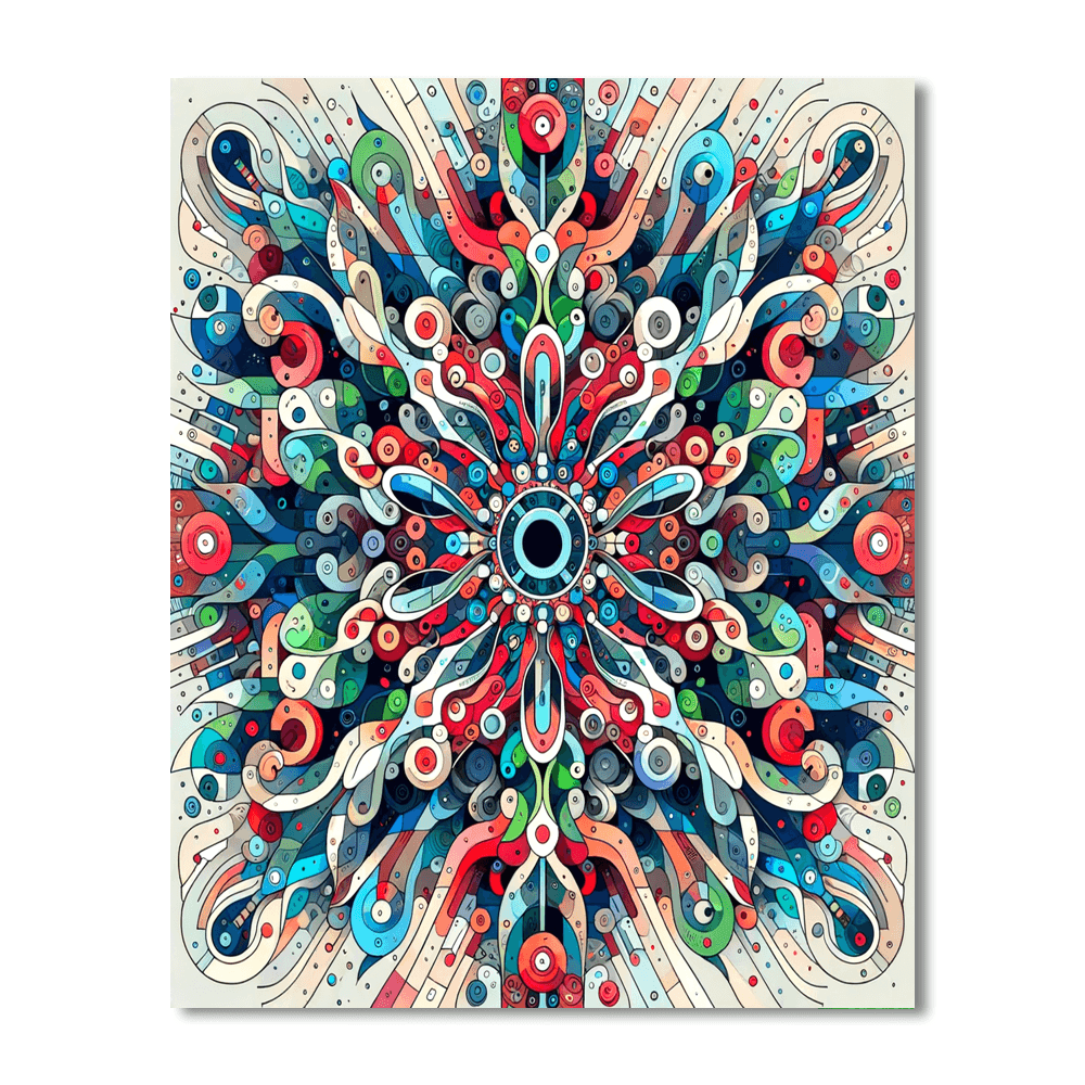 Colorful Kaleidoscope Paint By Numbers Kits
