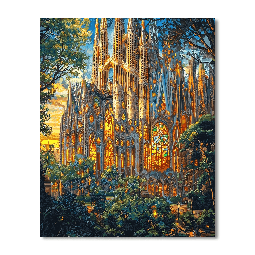 Sagrada Familia - Barcelona, Spain Paint By Numbers Kits