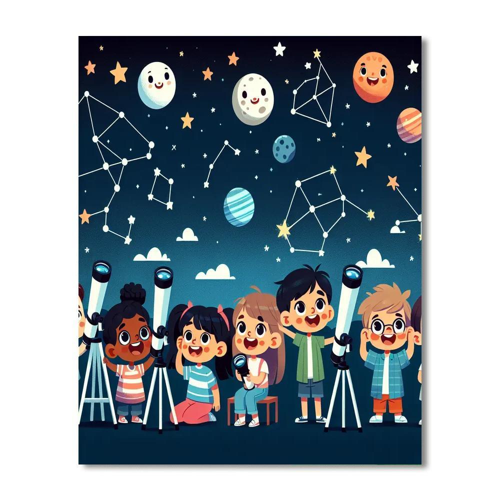 Astronomy Adventure Paint By Color