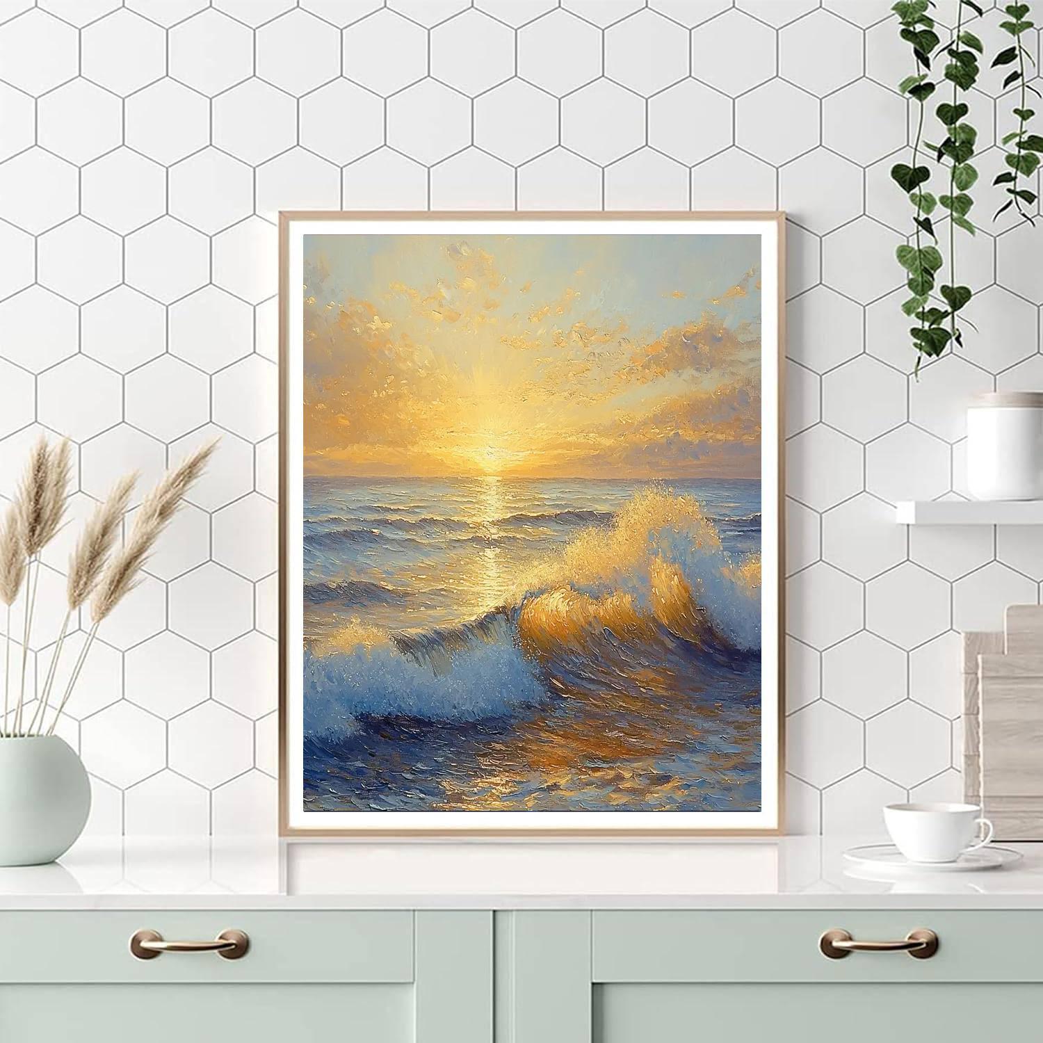 Edgar Degas Inspired Ocean's Gentle Rhythms  Paint By Numbers