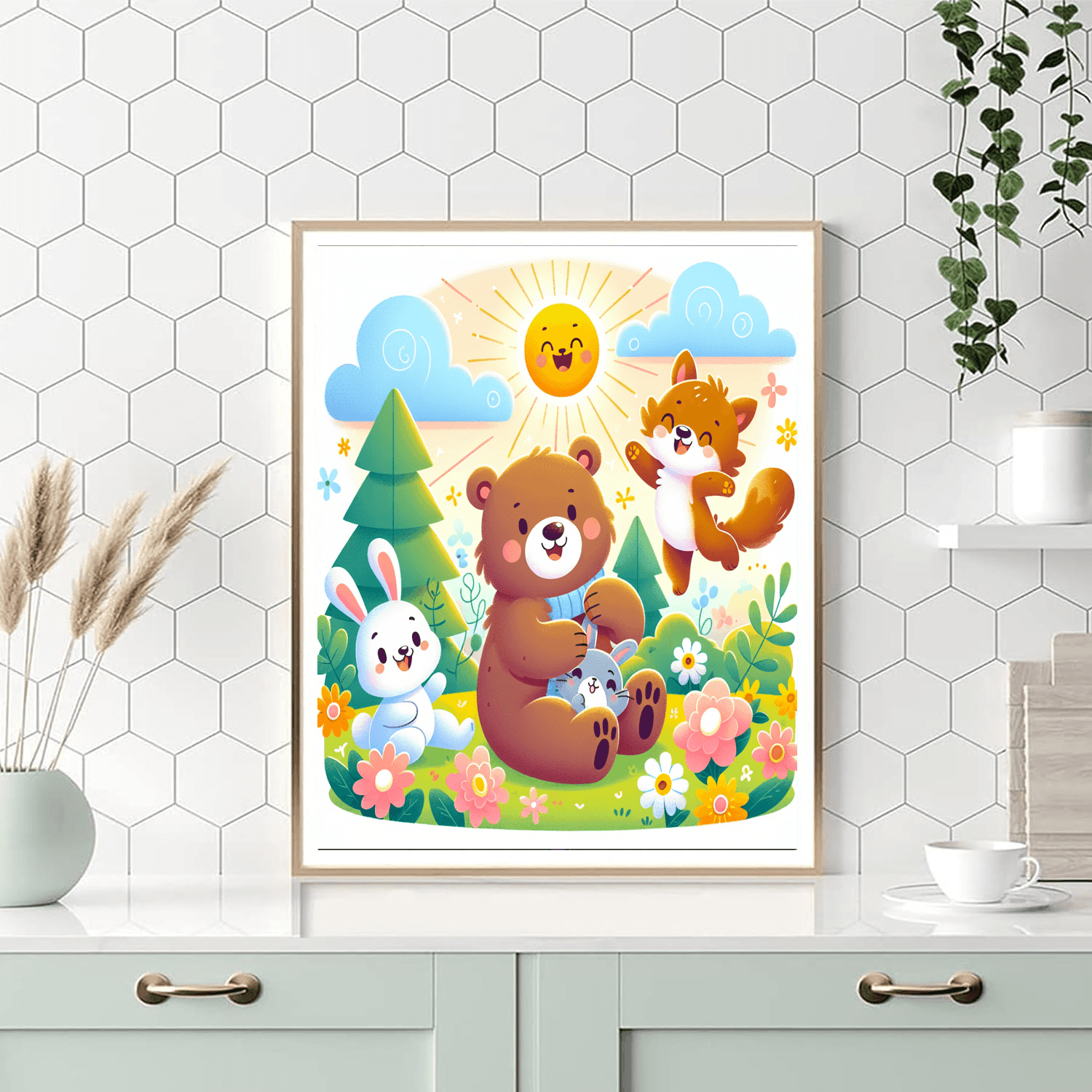 Cuddly Animal Pals Number Painting