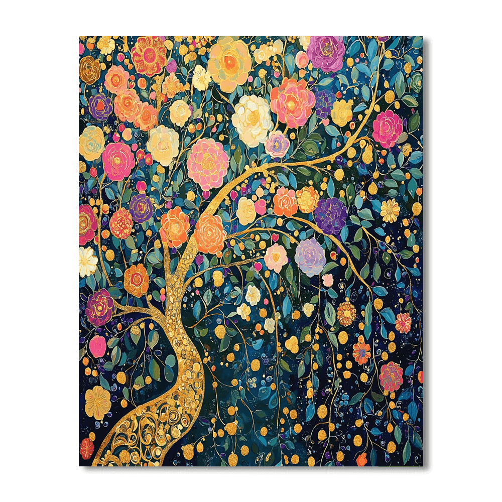 Klimt Inspired Magical Gardens  DIY Paint By Numbers