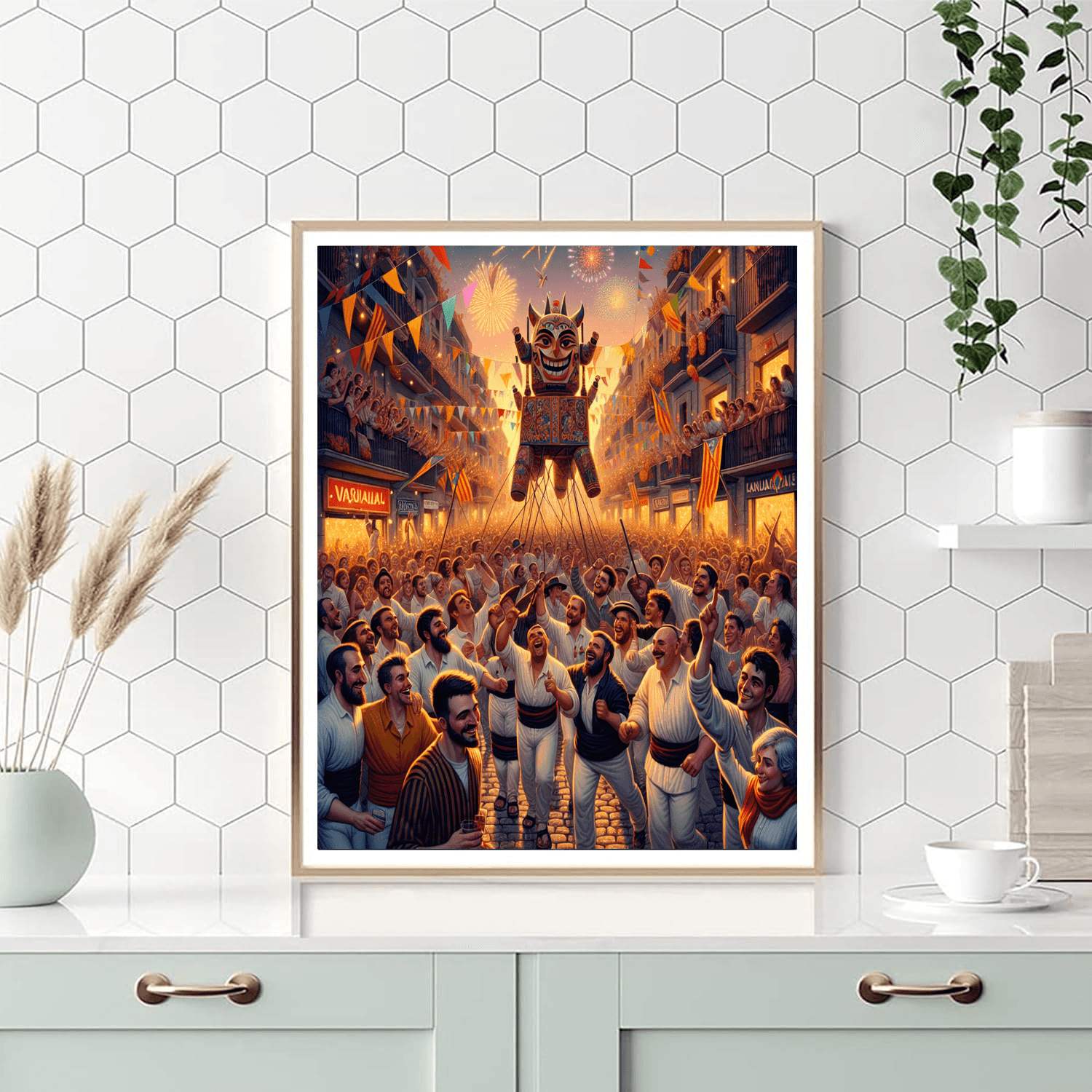 La Patum De Berga - Berga, Spain Number Painting