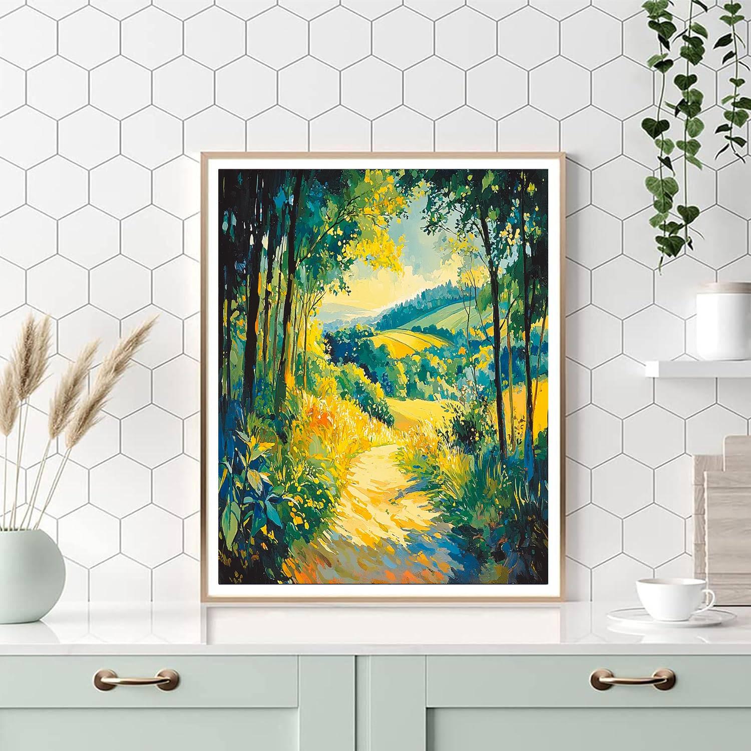 Paul Cézanne Inspired Radiant Nature  Paint By Numbers Kits