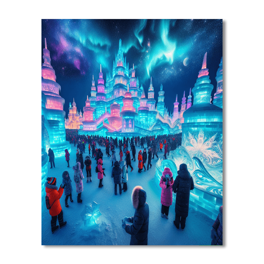 Harbin Ice And Snow Sculpture Festival Number Painting