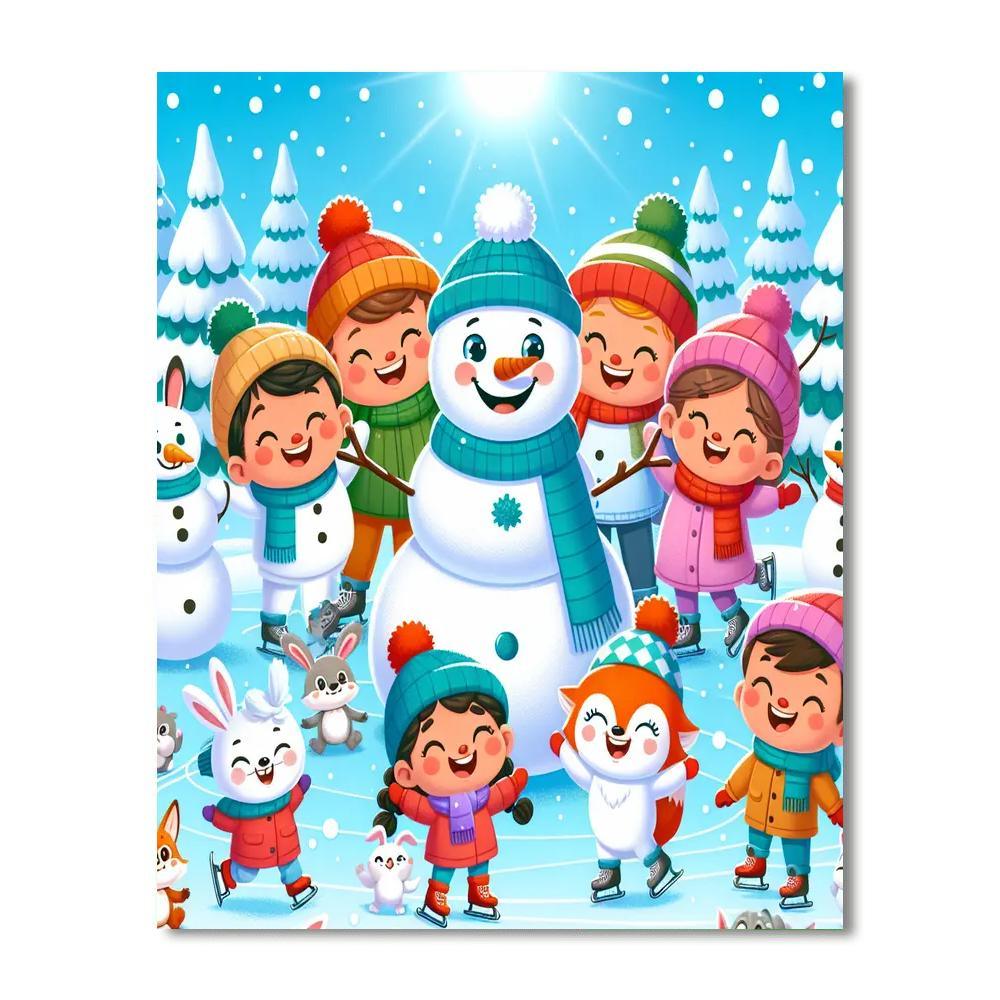 Winter Wonderland Playtime Paint By Number