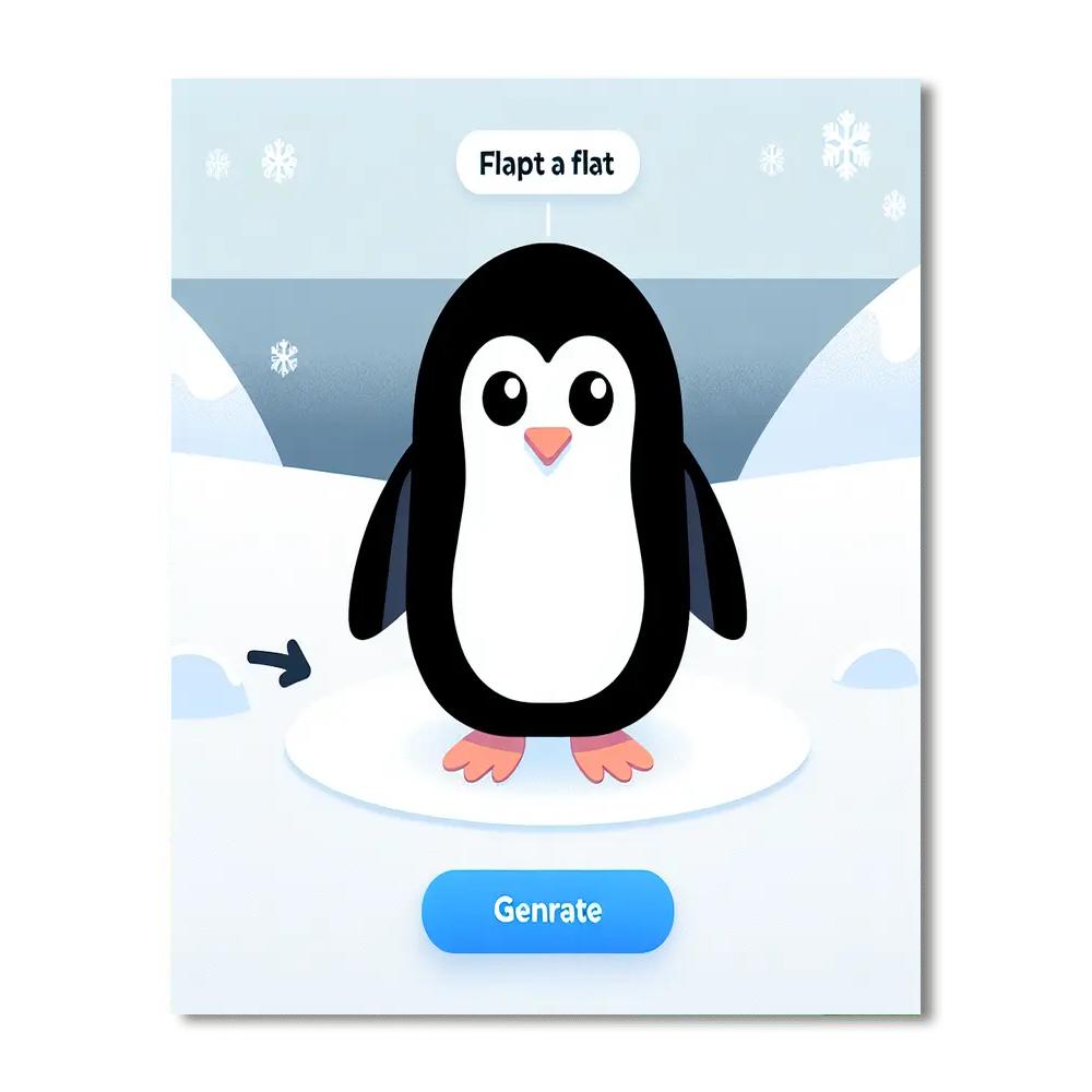 Perceptive Penguin Paint By Numbers Art