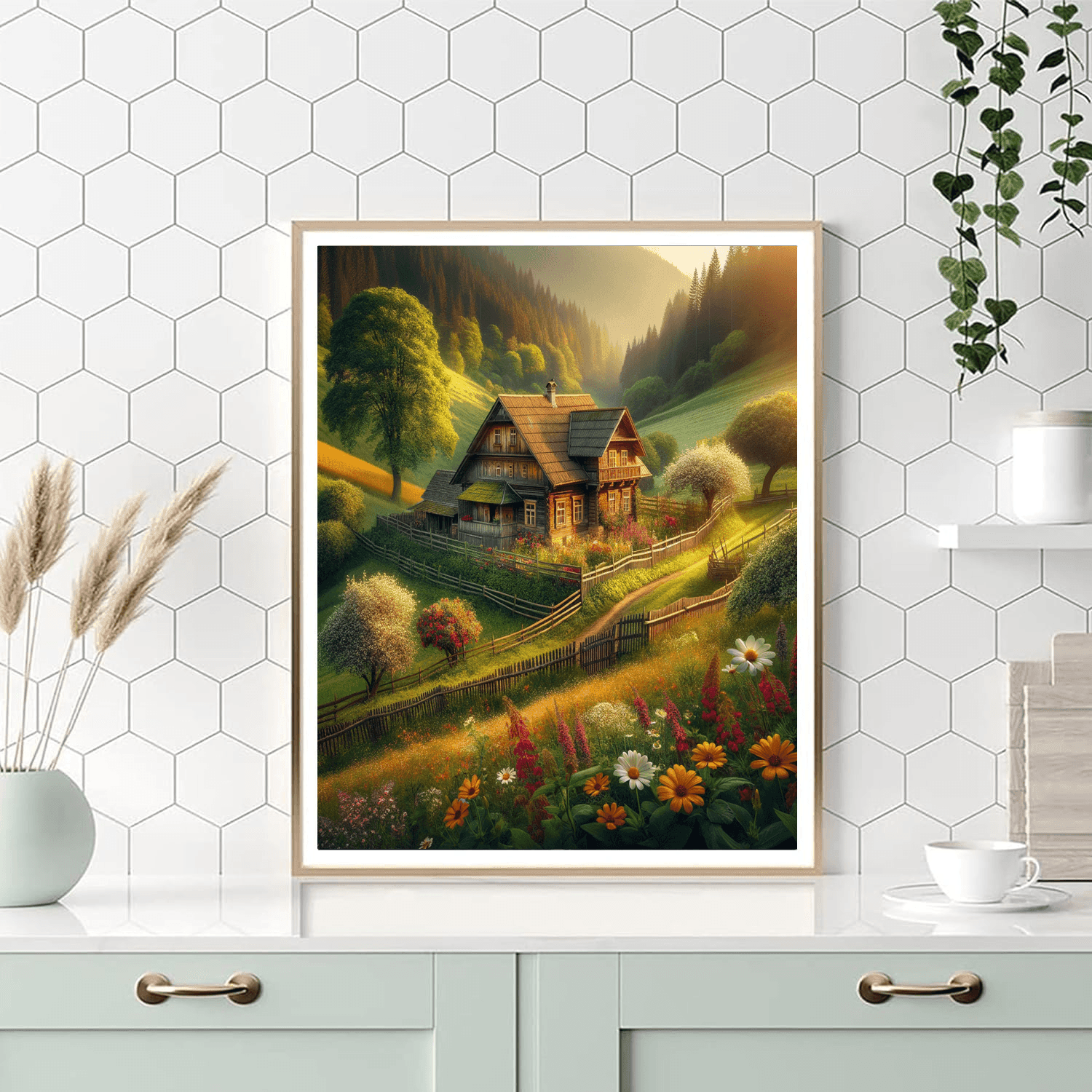 Charming Rustic Farmhouse Numbered Painting Kits