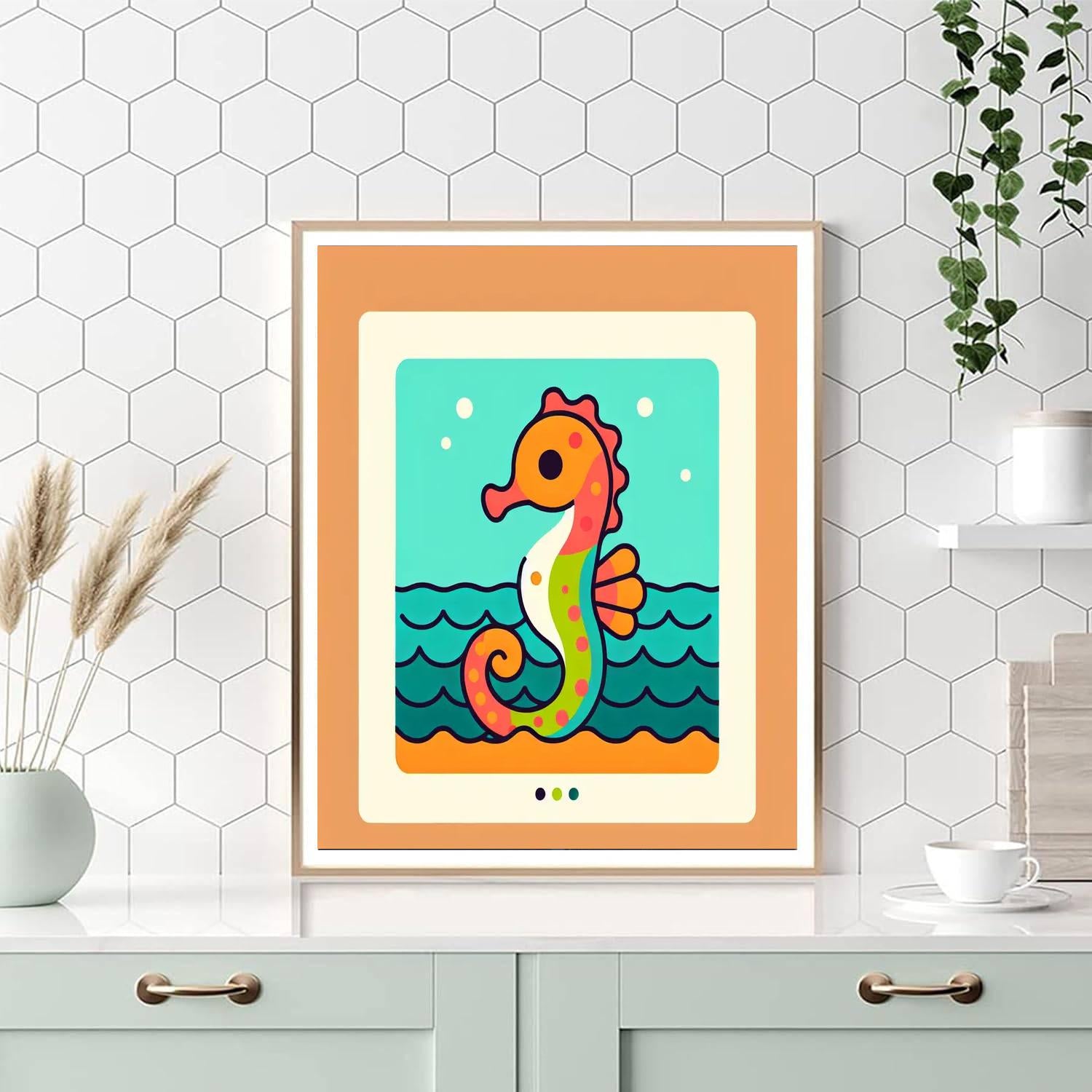 Snappy Seahorse Paint By Number