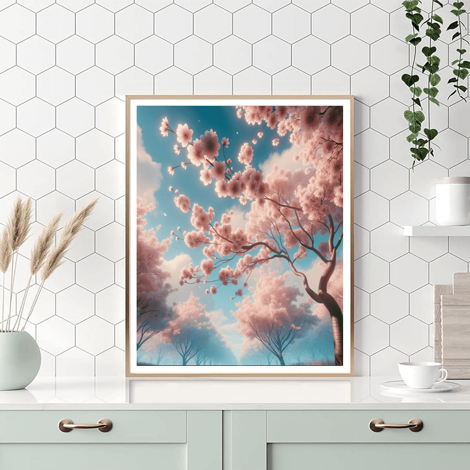 Peaceful Japanese Blossom Paint By Number