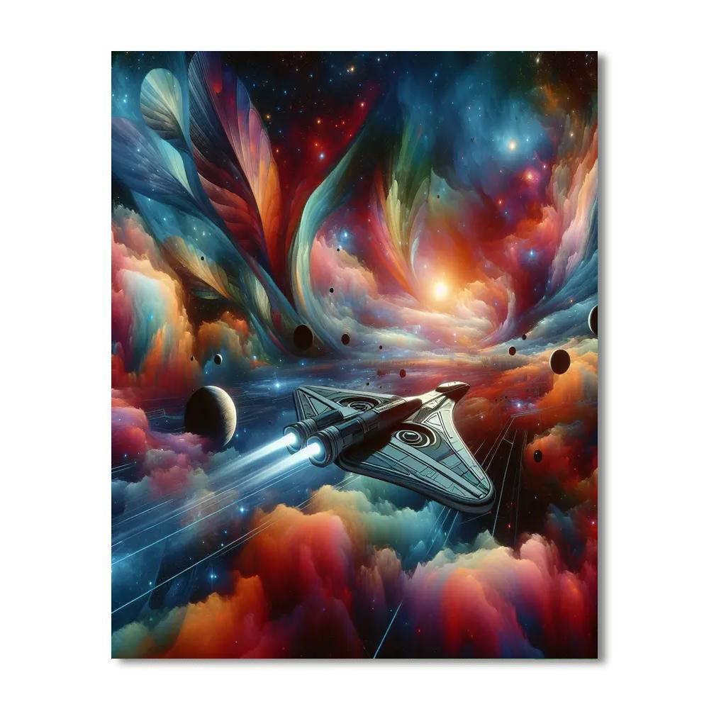 Galactic Voyager’s Dream Painting By Numbers Kit