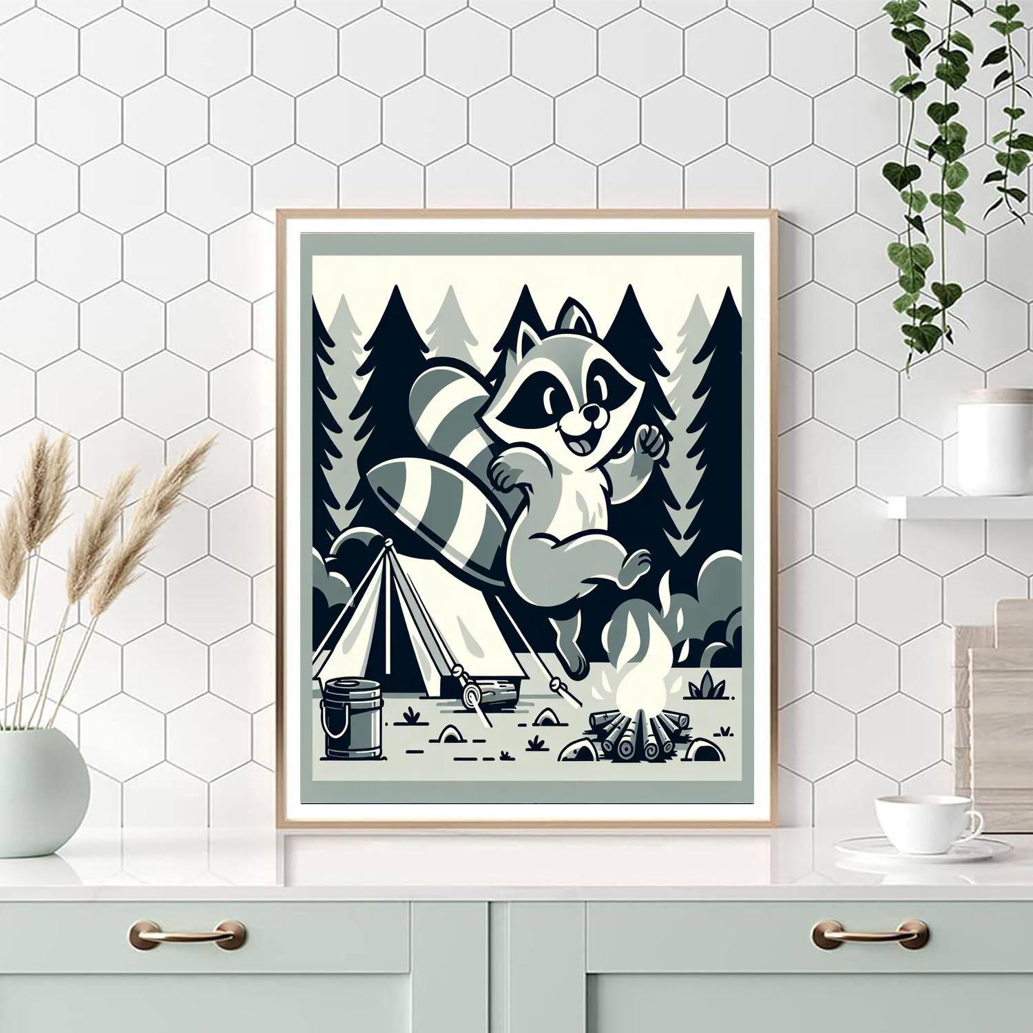 Rambunctious Raccoon Paint By Numbers Kits