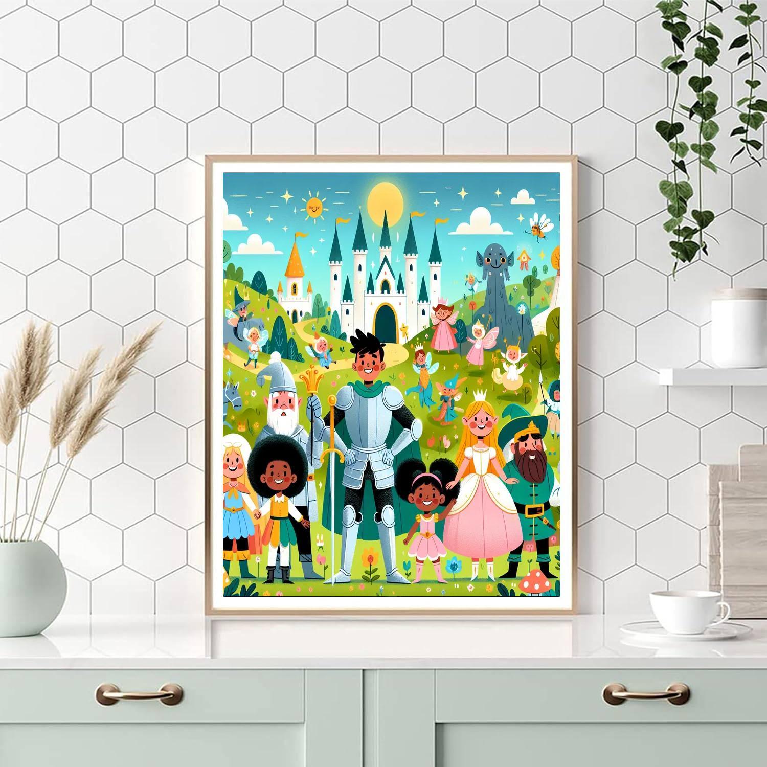 Adventures In Fairy Tale Land Painting Number Kit