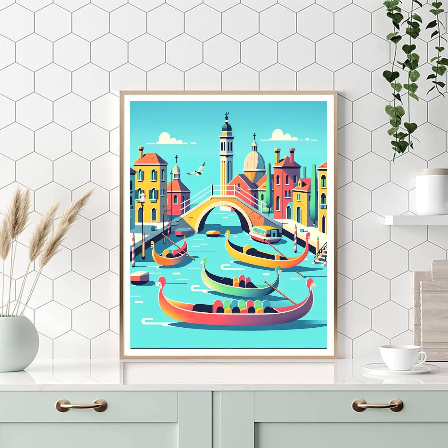 Vibrant Venice Paint By Numbers Art