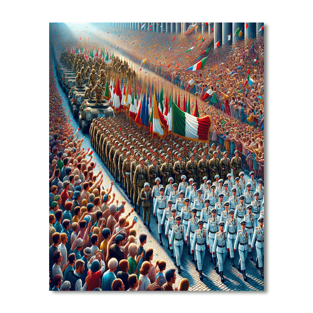 Festa Della Repubblica Number Painting