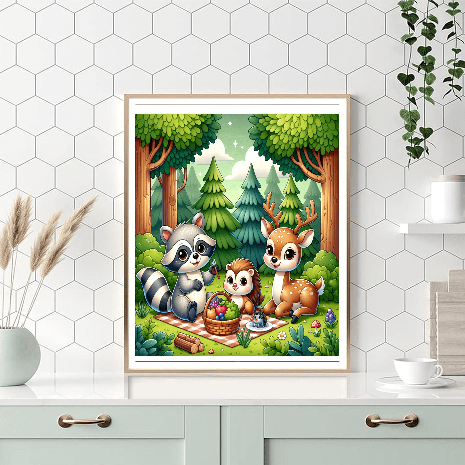 Cuddly Woodland Creatures Paint By Numbers